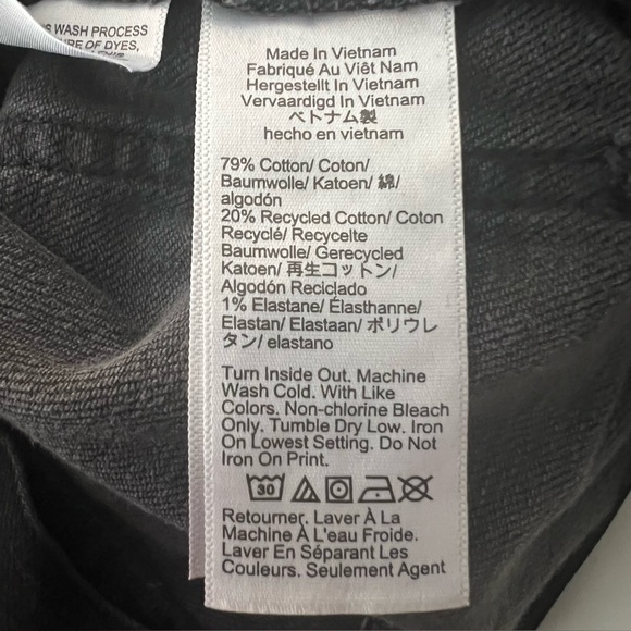 J. CREW '96 Denim Trouser Wide Leg Sailor Jeans Black High Waist Size 29P Petite - Picture 15 of 15